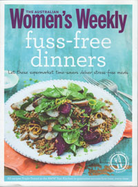 AWW Fuss Free Dinners - Australian Womens Weekly Used softcover cookbook